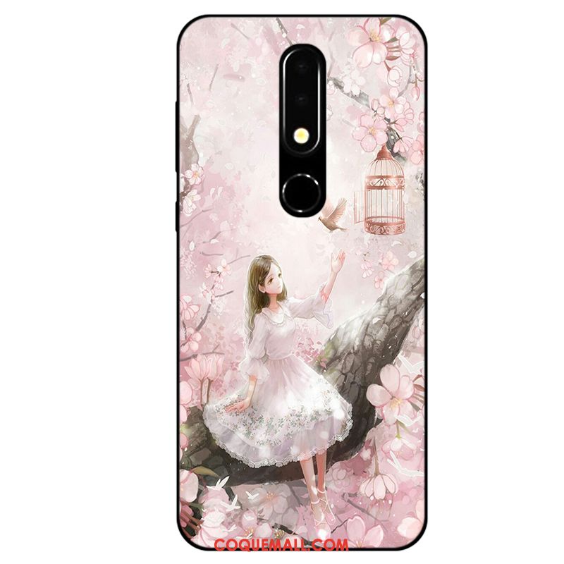 Étui Nokia 5.1 Simple Fluide Doux Tout Compris, Coque Nokia 5.1 Frais Téléphone Portable