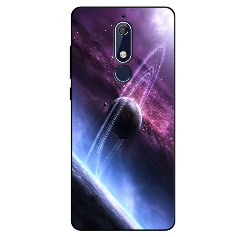 Étui Nokia 5.1 Simple Petit Silicone, Coque Nokia 5.1 Fluide Doux Frais