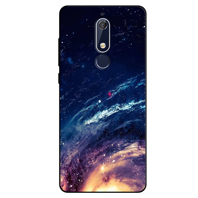 Étui Nokia 5.1 Simple Petit Silicone, Coque Nokia 5.1 Fluide Doux Frais