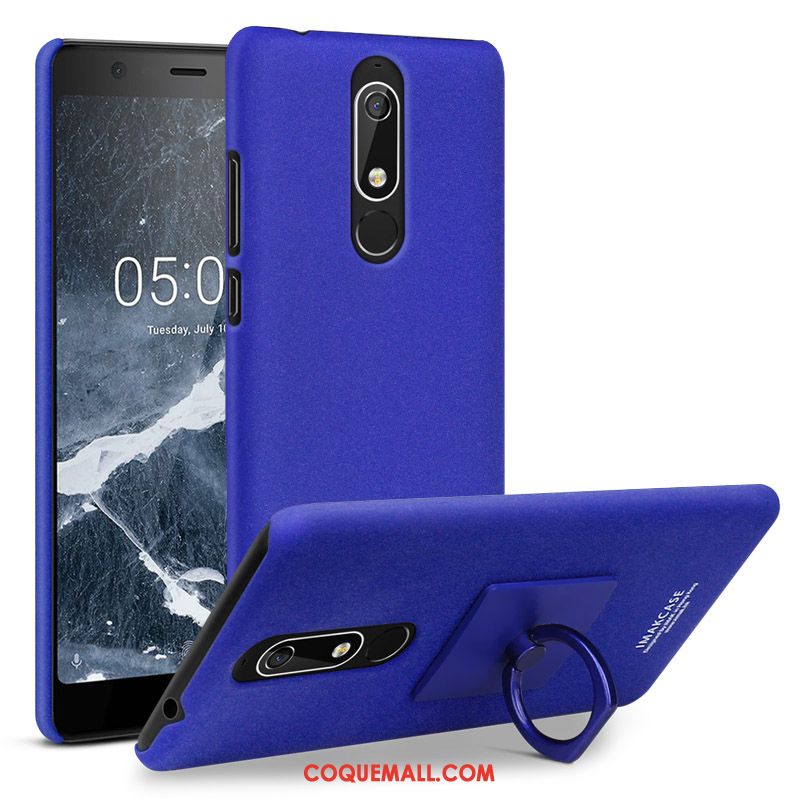 Étui Nokia 5.1 Téléphone Portable Noir Support, Coque Nokia 5.1 Incassable Une Agrafe