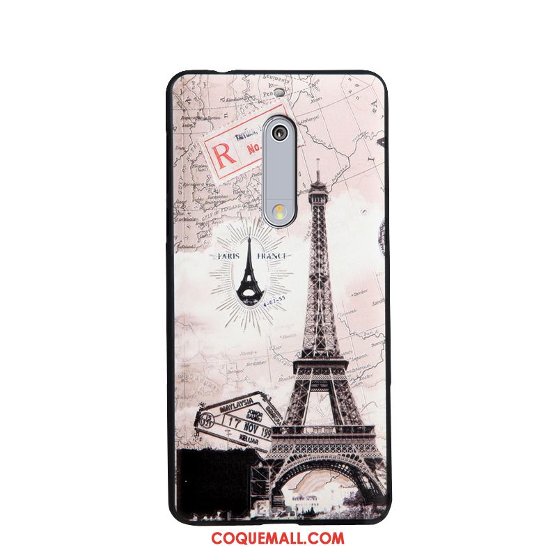 Étui Nokia 5 Dessin Animé Tendance Téléphone Portable, Coque Nokia 5 Gaufrage Protection