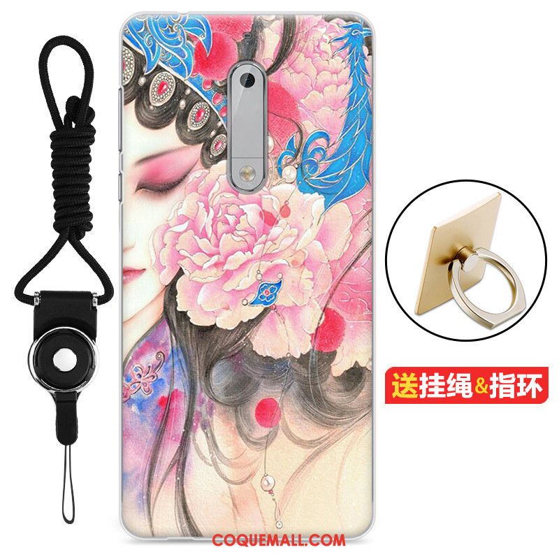 Étui Nokia 5 Fluide Doux Dessin Animé Tendance, Coque Nokia 5 Protection Blanc