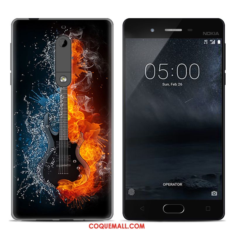 Étui Nokia 5 Gris Créatif Protection, Coque Nokia 5 Peinture Tout Compris