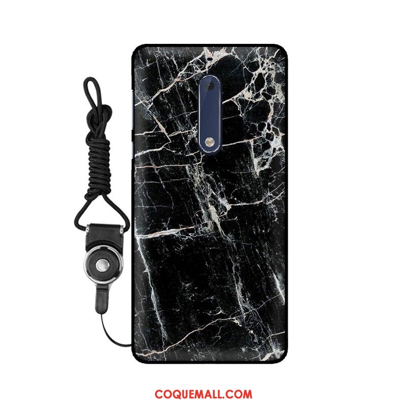 Étui Nokia 5 Incassable Vert Protection, Coque Nokia 5 Ornements Suspendus Anneau