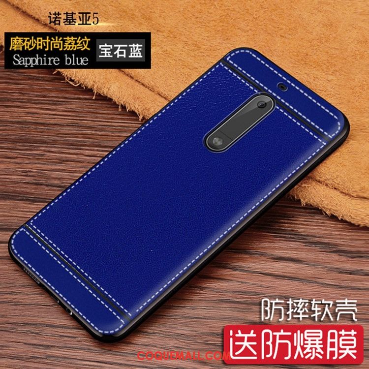 Étui Nokia 5 Membrane Fluide Doux Marron, Coque Nokia 5 Protection Incassable