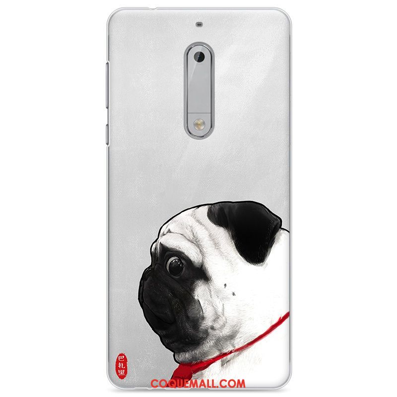 Étui Nokia 5 Peinture Silicone Tout Compris, Coque Nokia 5 Fluide Doux Personnalité