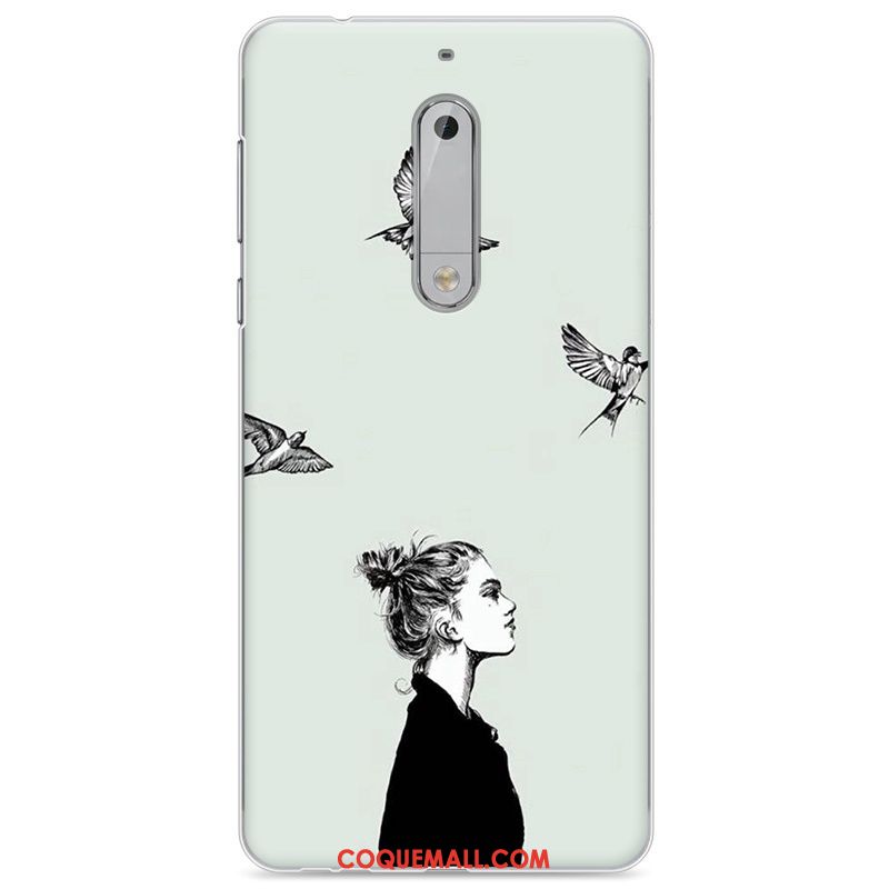 Étui Nokia 5 Peinture Silicone Tout Compris, Coque Nokia 5 Fluide Doux Personnalité