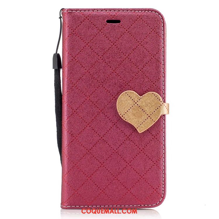 Étui Nokia 5 Support Étui En Cuir Amour, Coque Nokia 5 Téléphone Portable Losange