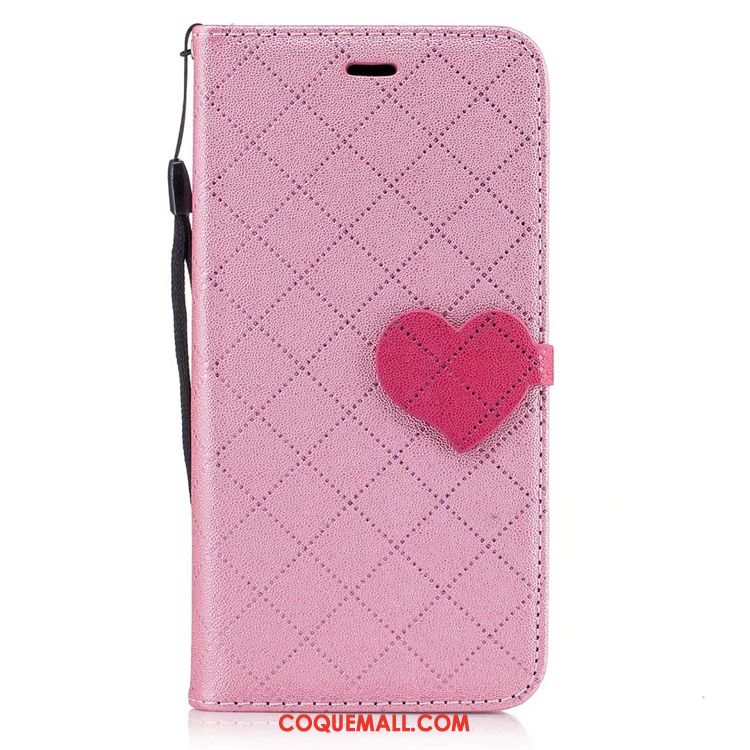 Étui Nokia 5 Support Étui En Cuir Amour, Coque Nokia 5 Téléphone Portable Losange