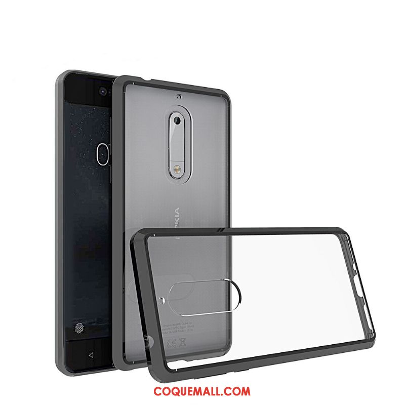 Étui Nokia 5 Téléphone Portable Incassable Transparent, Coque Nokia 5 Border Protection