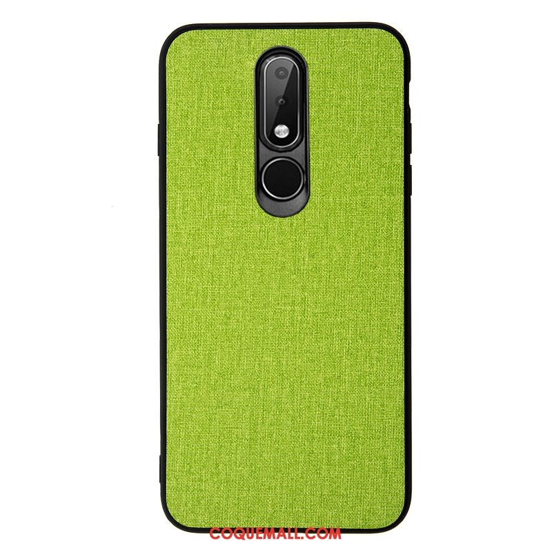 Étui Nokia 6.1 Fluide Doux Bleu Business, Coque Nokia 6.1 Antidérapant Original