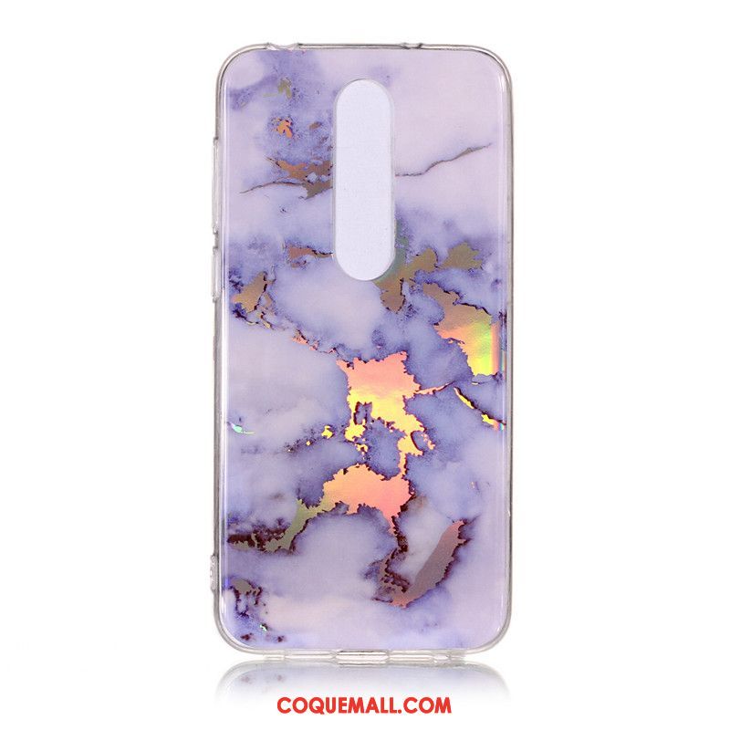 Étui Nokia 6.1 Grand Fluide Doux Téléphone Portable, Coque Nokia 6.1 Noir