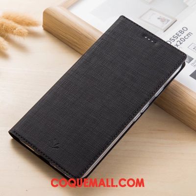 Étui Nokia 6.1 Gris Modèle Fleurie Tissu, Coque Nokia 6.1 En Cuir Téléphone Portable