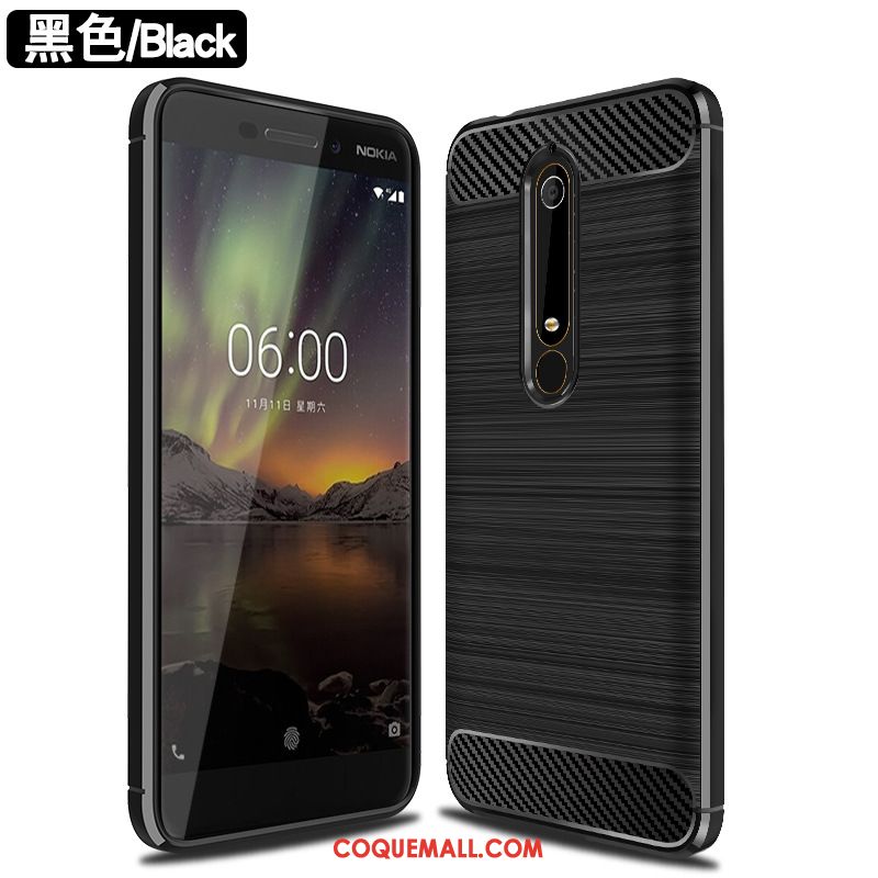 Étui Nokia 6.1 Gris Silicone Téléphone Portable, Coque Nokia 6.1 Nouveau Incassable