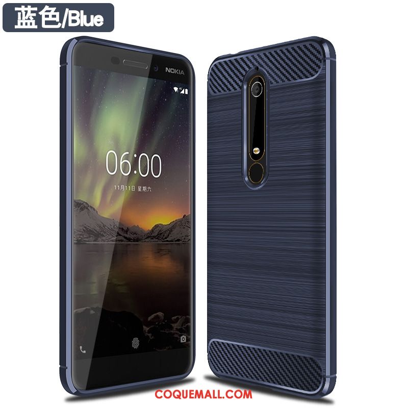 Étui Nokia 6.1 Gris Silicone Téléphone Portable, Coque Nokia 6.1 Nouveau Incassable