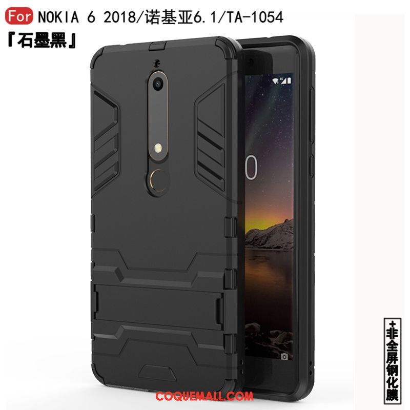 Étui Nokia 6.1 Incassable Téléphone Portable Support, Coque Nokia 6.1 Étoile Nouveau