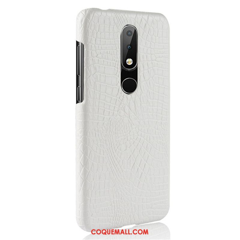 Étui Nokia 6.1 Légères Cuir Téléphone Portable, Coque Nokia 6.1 Crocodile Modèle Protection