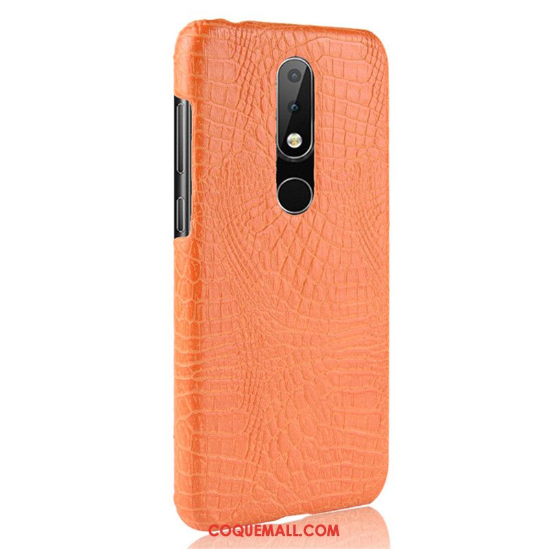 Étui Nokia 6.1 Légères Cuir Téléphone Portable, Coque Nokia 6.1 Crocodile Modèle Protection