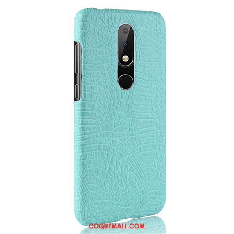 Étui Nokia 6.1 Légères Cuir Téléphone Portable, Coque Nokia 6.1 Crocodile Modèle Protection