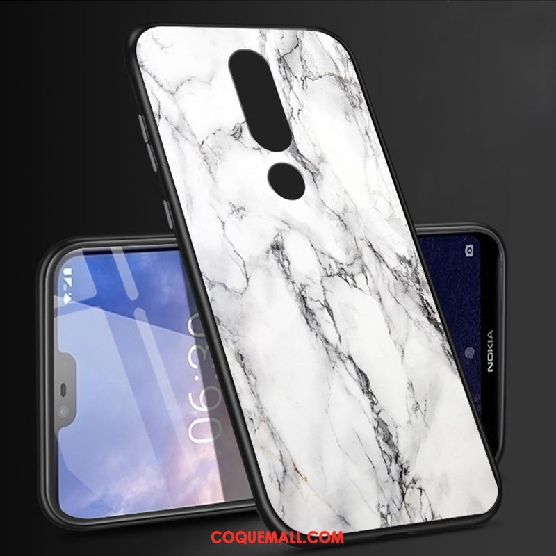 Étui Nokia 6.1 Personnalité Téléphone Portable Incassable, Coque Nokia 6.1 Verre Magnétisme