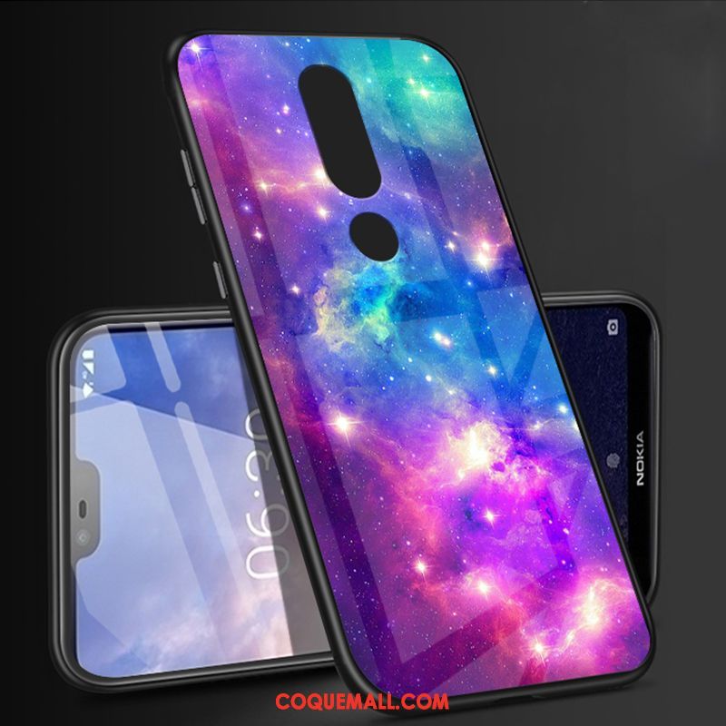 Étui Nokia 6.1 Personnalité Téléphone Portable Incassable, Coque Nokia 6.1 Verre Magnétisme