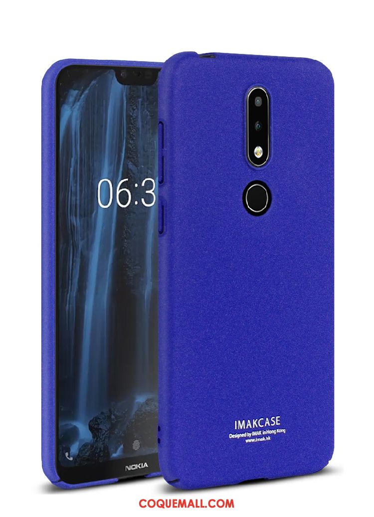 Étui Nokia 6.1 Tout Compris Téléphone Portable Délavé En Daim, Coque Nokia 6.1 Protection Noir