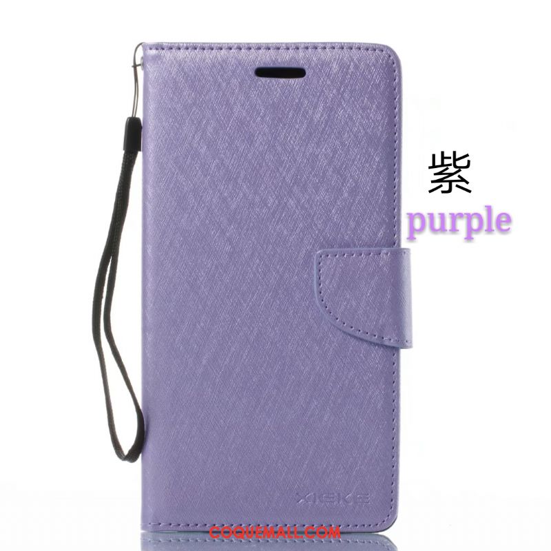 Étui Nokia 6.1 Violet Téléphone Portable Portefeuille, Coque Nokia 6.1