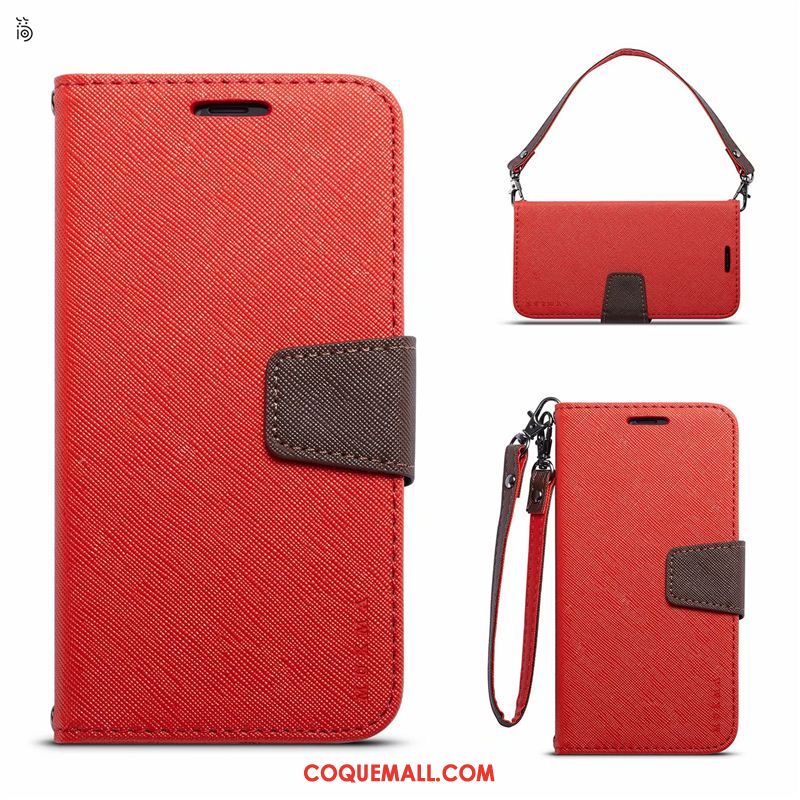 Étui Nokia 6.1 Étui En Cuir Bleu Incassable, Coque Nokia 6.1 Carte Téléphone Portable