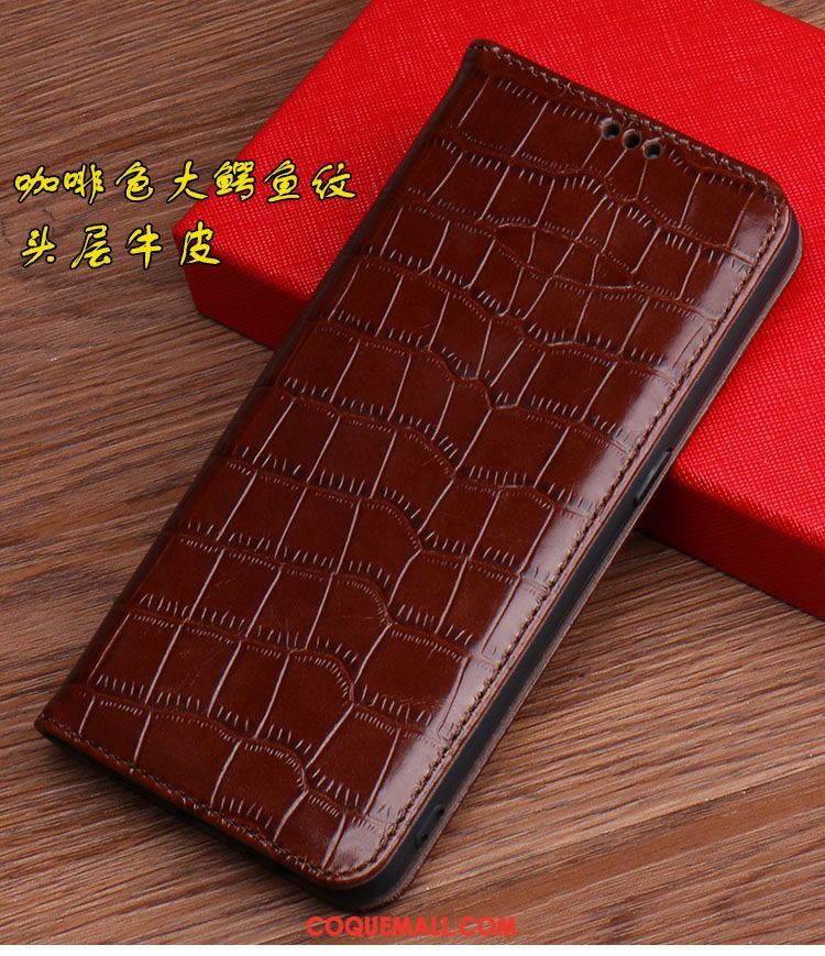 Étui Nokia 6.2 Cuir Véritable Protection Modèle Fleurie, Coque Nokia 6.2 Incassable Litchi