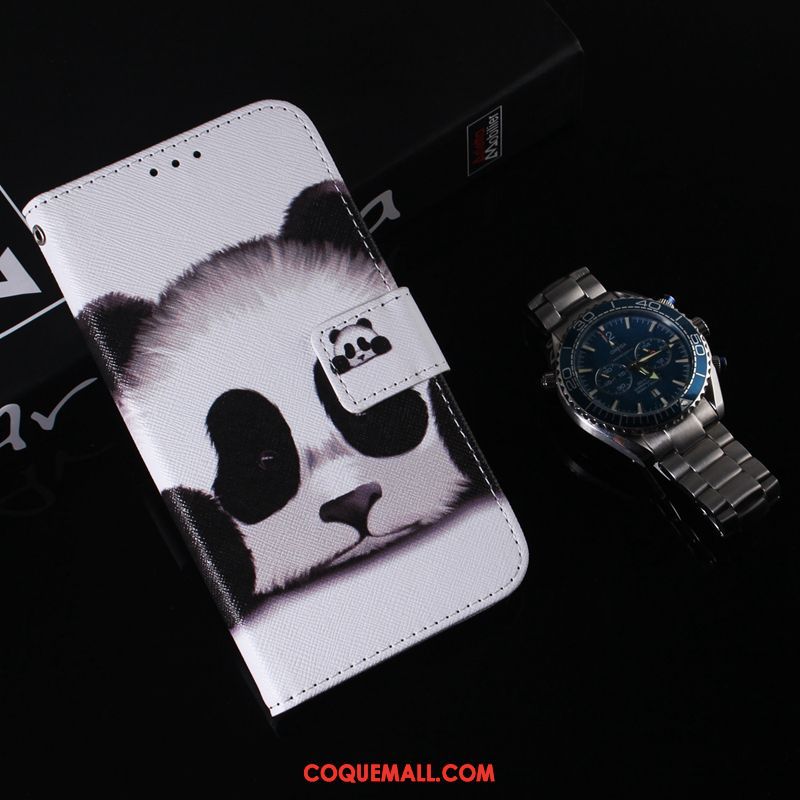 Étui Nokia 6.2 En Cuir Blanc Protection, Coque Nokia 6.2 Téléphone Portable Tigre