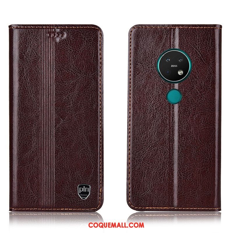 Étui Nokia 6.2 En Cuir Rouge Modèle Fleurie, Coque Nokia 6.2 Tout Compris Téléphone Portable