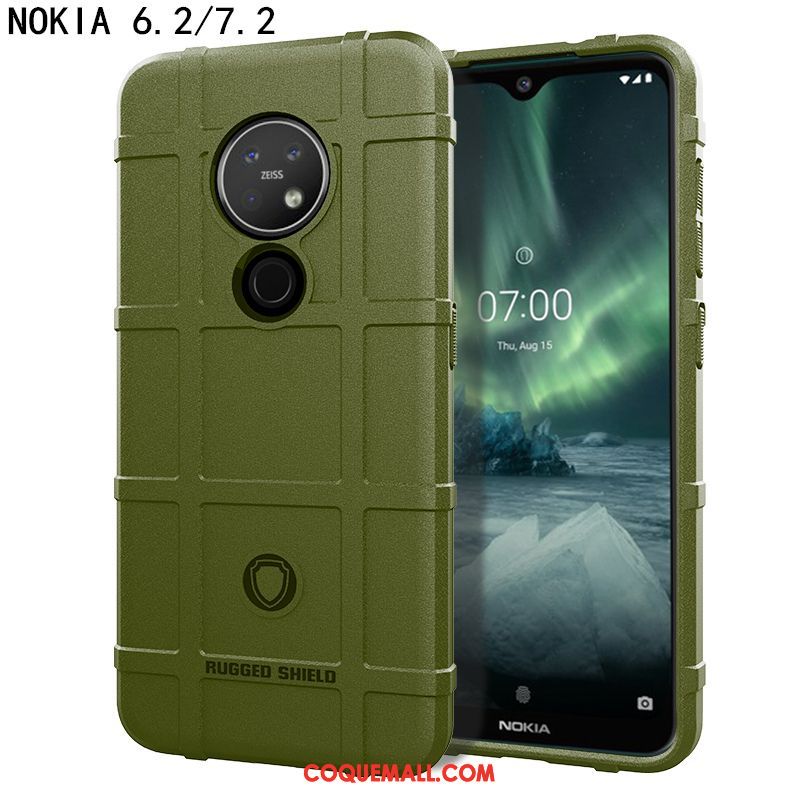 Étui Nokia 6.2 Nouveau Magnétisme Protection, Coque Nokia 6.2 Trois Défenses Marque De Tendance