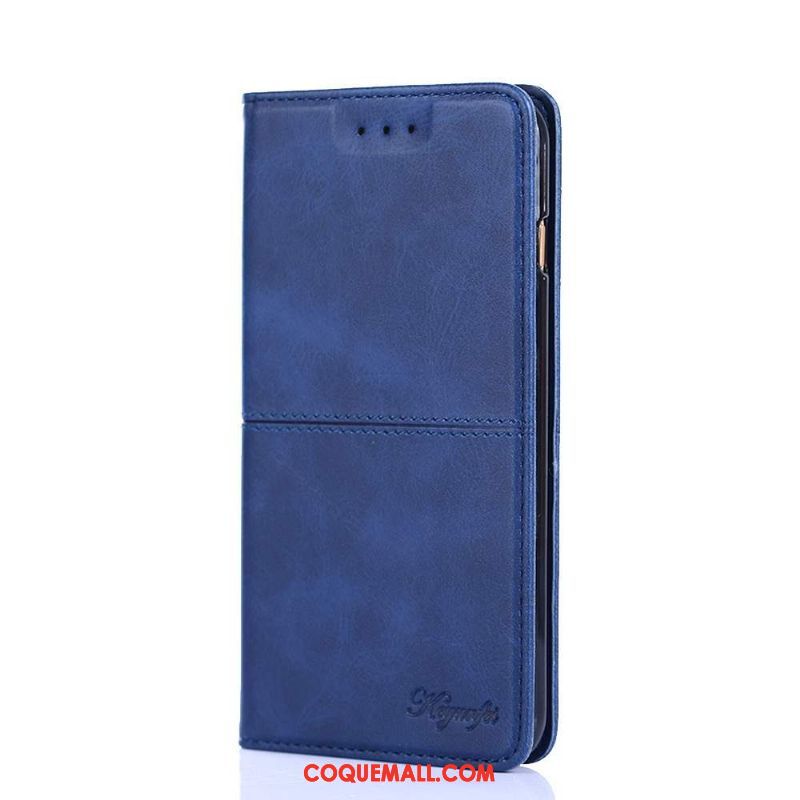 Étui Nokia 6.2 Protection Bleu Carte, Coque Nokia 6.2 Modèle Fleurie Bovins