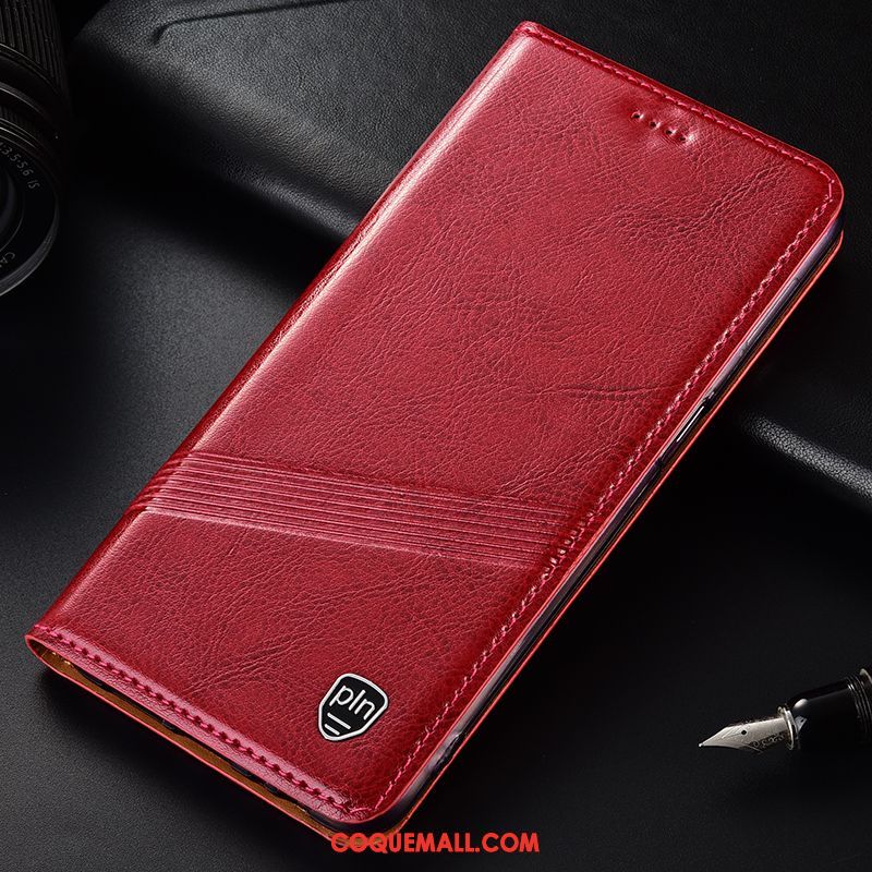 Étui Nokia 6.2 Protection En Cuir Rouge, Coque Nokia 6.2 Tout Compris Téléphone Portable