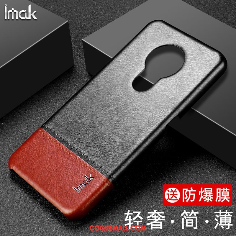 Étui Nokia 6.2 Simple Rouge Protection, Coque Nokia 6.2 En Cuir Cuir