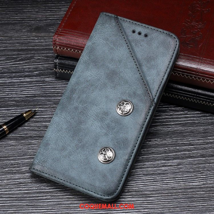 Étui Nokia 6.2 Support En Cuir Vintage, Coque Nokia 6.2 Carte Magnétisme Braun