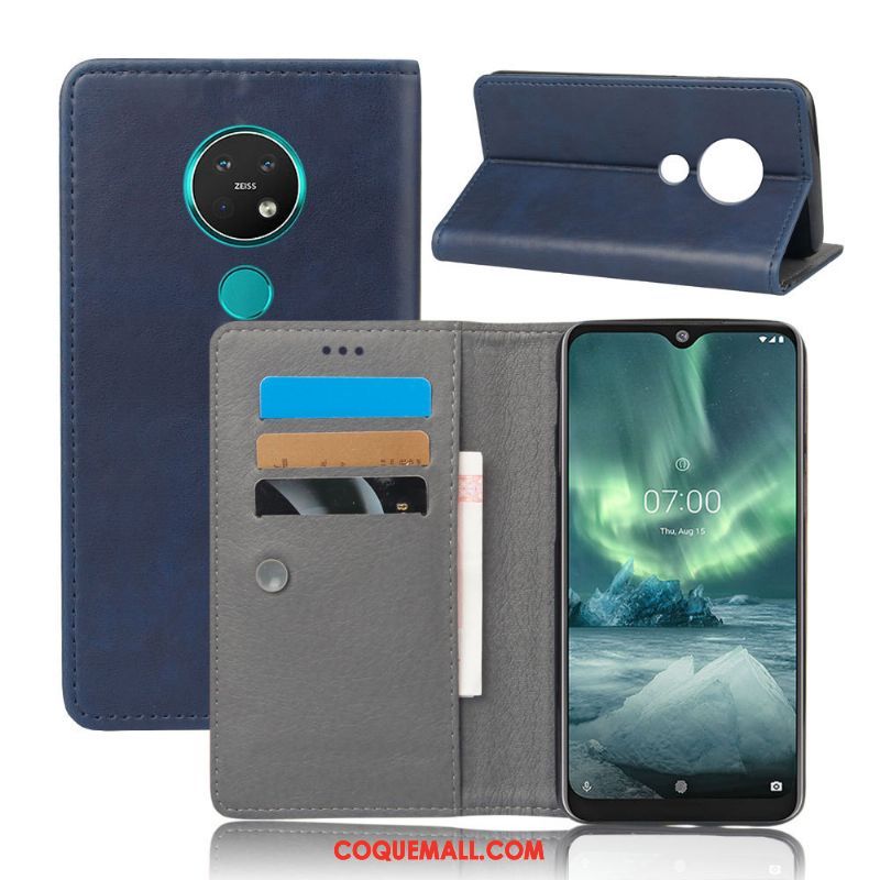 Étui Nokia 6.2 Tout Compris Protection Carte, Coque Nokia 6.2 En Cuir Téléphone Portable