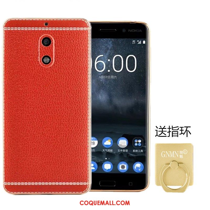 Étui Nokia 6 Cuir Protection Modèle Fleurie, Coque Nokia 6 Téléphone Portable Silicone