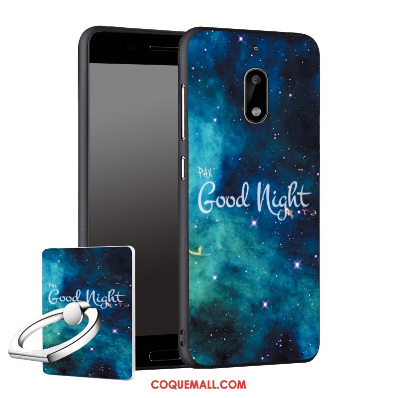 Étui Nokia 6 Délavé En Daim Incassable Noir, Coque Nokia 6 Téléphone Portable Tout Compris