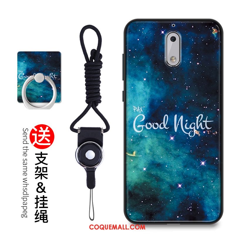 Étui Nokia 6 Fluide Doux Incassable Protection, Coque Nokia 6 Dessin Animé Silicone