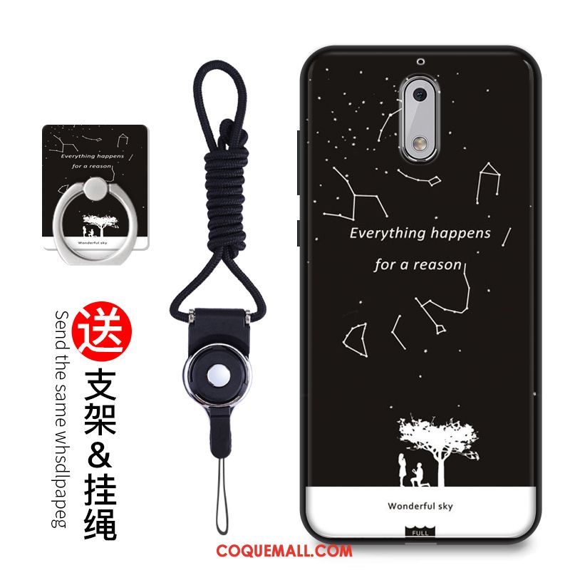 Étui Nokia 6 Fluide Doux Incassable Protection, Coque Nokia 6 Dessin Animé Silicone