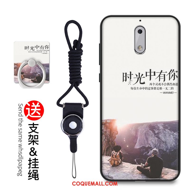 Étui Nokia 6 Fluide Doux Incassable Protection, Coque Nokia 6 Dessin Animé Silicone