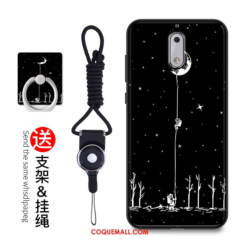 Étui Nokia 6 Fluide Doux Incassable Protection, Coque Nokia 6 Dessin Animé Silicone