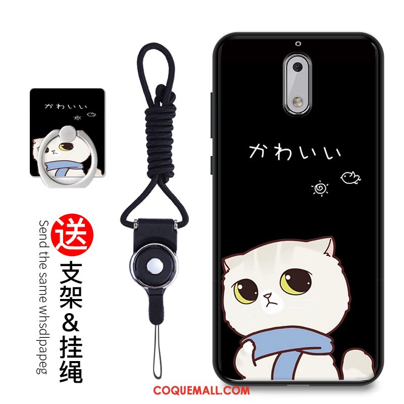 Étui Nokia 6 Fluide Doux Incassable Protection, Coque Nokia 6 Dessin Animé Silicone