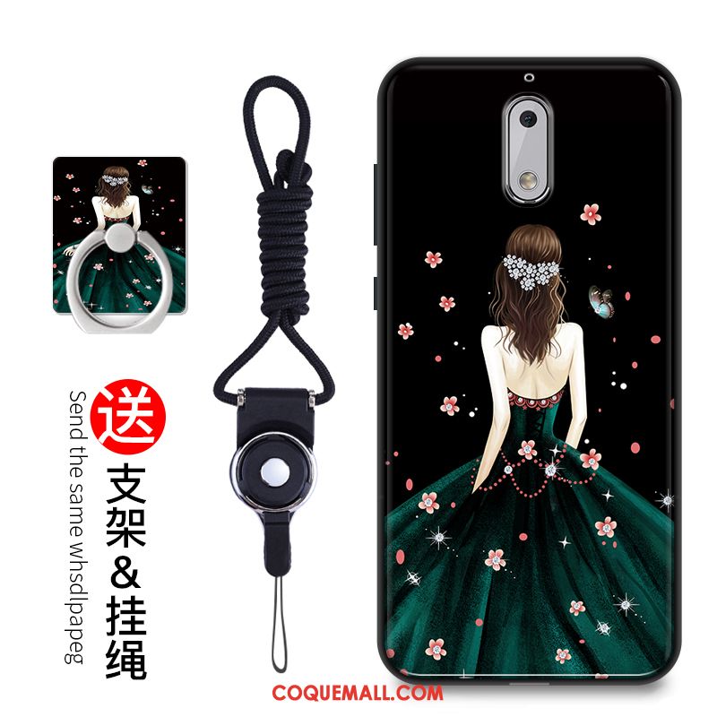 Étui Nokia 6 Fluide Doux Incassable Protection, Coque Nokia 6 Dessin Animé Silicone