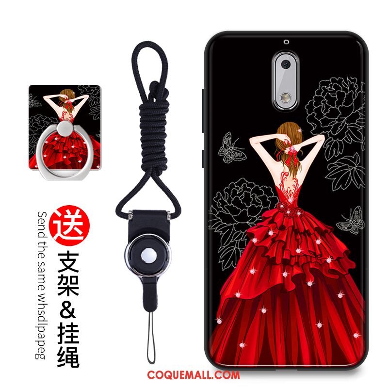 Étui Nokia 6 Fluide Doux Incassable Protection, Coque Nokia 6 Dessin Animé Silicone