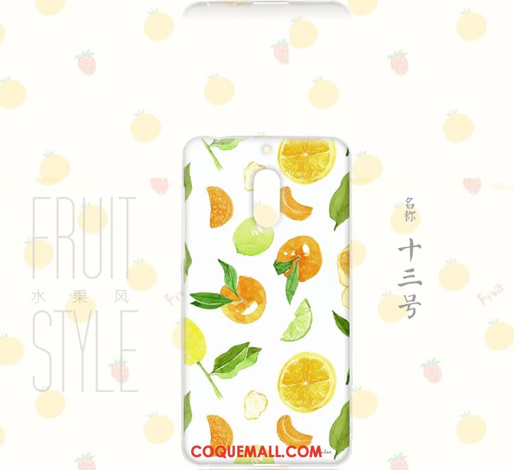 Étui Nokia 6 Fruit Fluide Doux Téléphone Portable, Coque Nokia 6 Protection Jaune