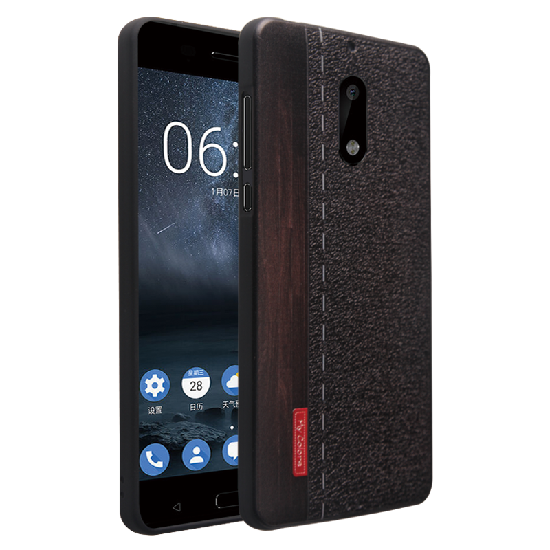 Étui Nokia 6 Incassable Gaufrage Dessin Animé, Coque Nokia 6 Téléphone Portable Silicone