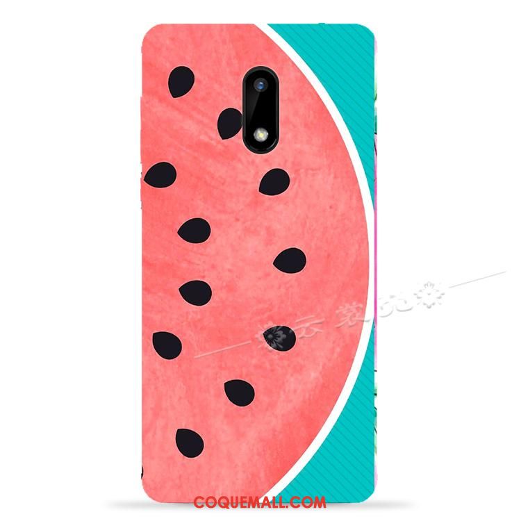 Étui Nokia 6 Incassable Pastèque Multicolore, Coque Nokia 6 Protection Téléphone Portable