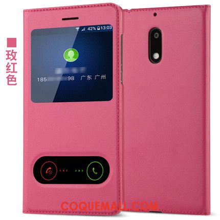 Étui Nokia 6 Protection Téléphone Portable Or Rose, Coque Nokia 6 Tout Compris Étui En Cuir